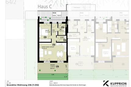 NEUBAU! Grüner Wohnen in Singen - Moderne 2 Zimmer Stadtwohnung mit Balkon! - Singen (Hohentwiel)