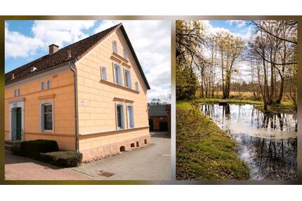 Idyllische 2-Zi-Wohnung im Grünen mit Teich&Garten nahe Pritzwalk