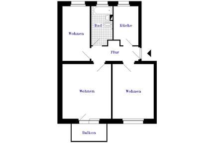 Wohnung zum Mieten in Calbe 155,00 € 25 m²