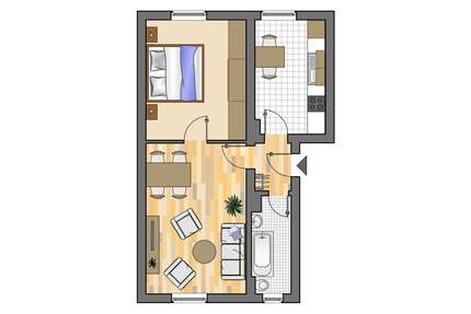 Wohnung zum Mieten in Herten 379,00 € 48.75 m²