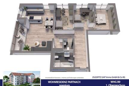 Wohnung zum Kaufen in Garmisch-Partenkirchen 949.000,00 € 104 m²