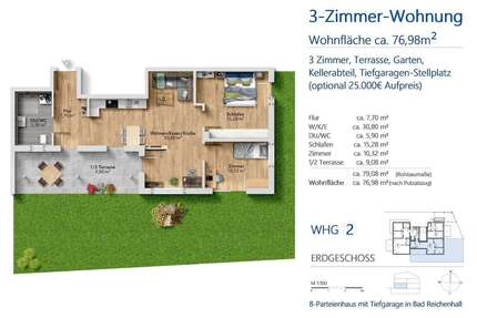 Wohnung zum Kaufen in Bad Reichenhall 515.000,00 € 76.98 m²