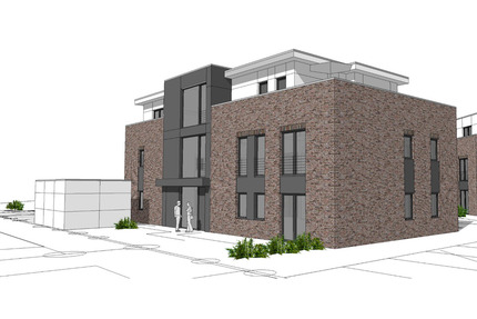 Erstbezug: 3‑Zimmer‑Neubauwohnung (89qm) mit Terrasse und Garten - Damme