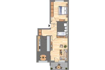 2-Zimmer-Wohnung in Grünstadt - 519,00&nbsp;EUR Kaltmiete, ca.&nbsp; 58,48&nbsp;m&sup2; in Grünstadt (PLZ: 67269)