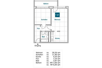 So macht wohnen Spaß: günstige 2-Zimmer-Wohnung! - Dresden Prohlis