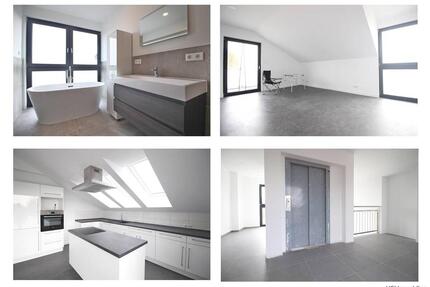 Hochwertige Mietwohnung mit Fahrstuhl, ein Balkon, eine Dachterrasse, Einbauküche und Carport - Vechelde