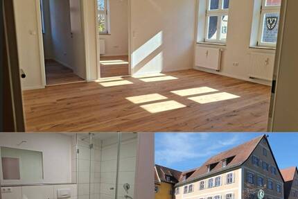 Hochwertig sanierte, lichtdurchflutete 3-Zimmer-Altstadtwohnung mit Aufzug, Balkon und Garage - Dinkelsbühl