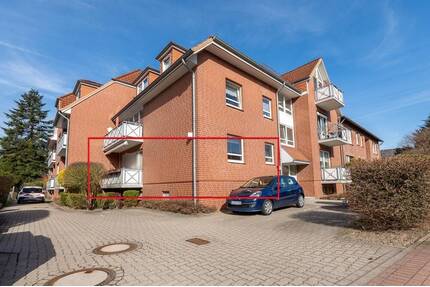 Hochparterre-Wohnung mit Südbalkon und Stellplatz - zentral in Winsen (Luhe)