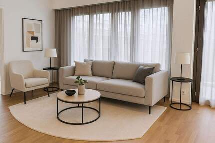 Moderne, helle Vier-Zimmer-Wohnung mit Balkon und Tiefgaragenstellplatz - Frankfurt am Main Gallus