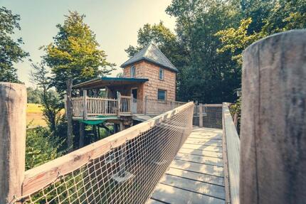 Baumhaus Ferienhaus bis 4 P. Fußbodenheizung, Sauna u. Badezuber - Zernien