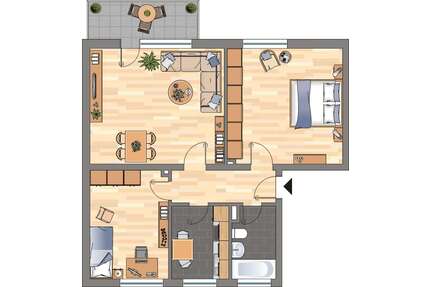 Wohnung zum Mieten in Witten 479,00 € 66.17 m²
