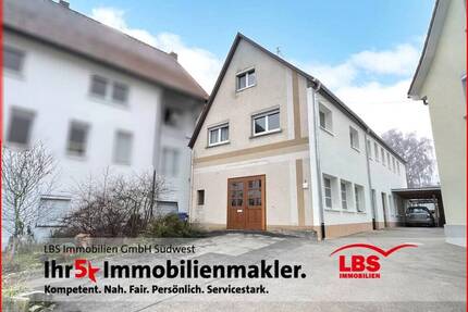 Einfamilienhaus mit geräumiger Werkstatt, sonniger Dachterrasse und Garten - Stetten