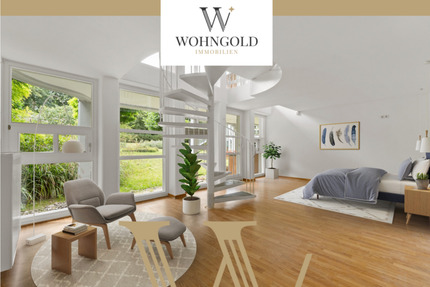 An der Rheinpromenade: bezugsfreie 3-Zi. Maisonette mit Balkon & Blick ins Grüne - Bonn Beuel