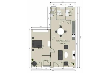 Moderne 2 Zimmer Wohnung inkl. Einbauküche, Stellplatz 750 € kalt - Trier Feyen-Weismark