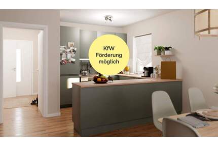 Doppelhaushälfte mit Garten und Dachterrasse im Effizienzhaus-Standard 55 - Langen