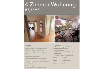 Moderne 4-Zimmer Wohnung mit EBK, TG+Wallbox und großem Balkon - Wendlingen am Neckar
