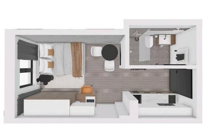 1-Zimmer Apartment - Möbliert - Erstbezug - Regensburg Ganghofersiedlung