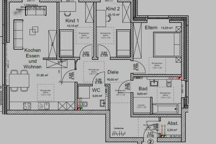 Hochwertige 4-Zimmer-Wohnung mit Balkon - Paderborn Elsen