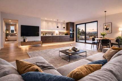 Licht. Ruhe. Lebensqualität - Hochwertige 3-Zimmer-Neubauwohnung mit drei Balkonen in Waldperlach - München Ramersdorf-Perlach