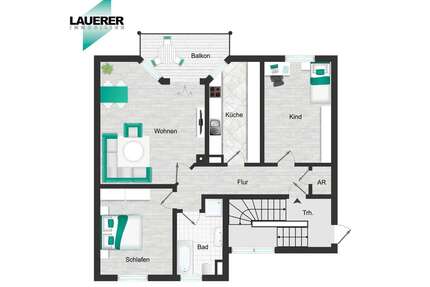 Wohnung zum Mieten in Herzogenaurach 830,00 € 76 m²