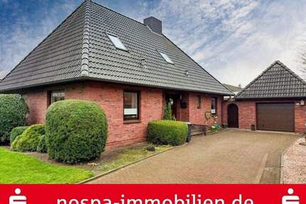 Tlw. unterkellertes Einfamilienhaus mit Anbau, Sauna, Garage und Terrasse nahe der Kreisstadt Husum - Rantrum