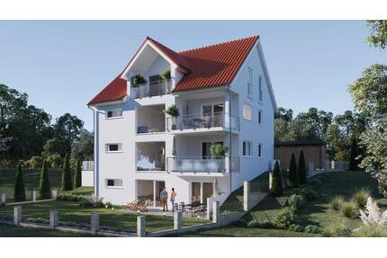Erstbezug: 4 moderne Neubau-Wohnungen mit jeweils großzügiger Terrasse o. Balkon (76,40m² - 94,20m²) - Haßfurt
