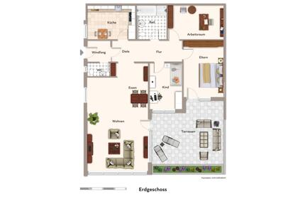 Großzügige Wohnung (ca. 144 m²) mit großer Terrasse in Oerlinghau - Oerlinghausen