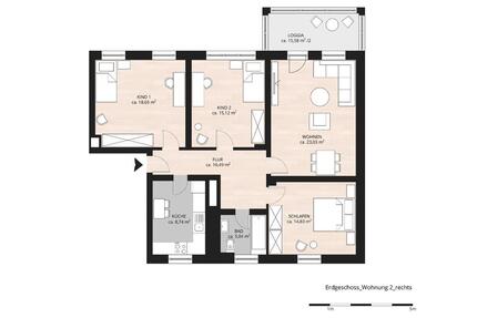 Ankommen. Wohlfühlen. Zuhause sein. 4 Zimmer mit Loggia in Roßlau - Dessau-Roßlau Brambach