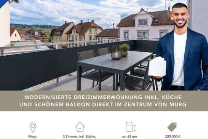 Wohnung zum Kaufen in Murg 229.000,00 € 67.65 m²