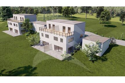 KfW40 Neubau: Gehobene Doppelhaushälfte verteilt auf 3 Etagen im Baugebiet Neukirchen am Inn