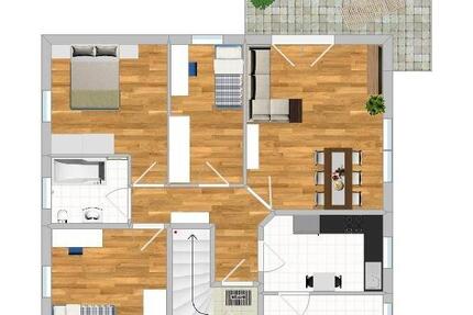 Born am Darß: 4-Zi.-EG-Wohnung, ca. 85 m², Terrasse und Garten - Prerow
