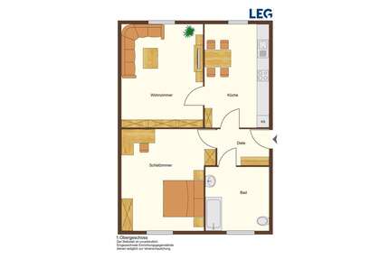 Wohnung zum Mieten in Übach-Palenberg 389,00 € 43.06 m²