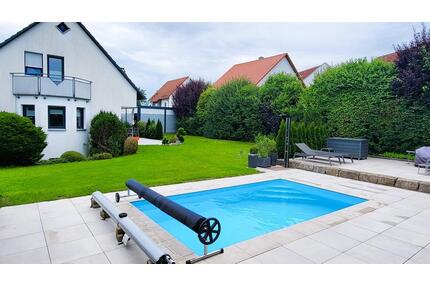 Arbeiten und leben wie im Urlaub-stilvolle Privatsphäre mit Pool - Schnelldorf