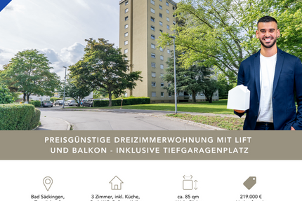 Wohnung zum Kaufen in Bad Säckingen 199.000,00 € 85.39 m²