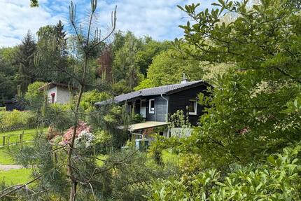 Holzbungalow in Waldrandlage - 149.000,00&nbsp;EUR Kaufpreis, ca.&nbsp; 55,00&nbsp;m&sup2; in Reinhardshagen (PLZ: 34359)