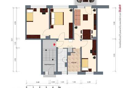 Wohnung zum Mieten in Tangermünde 487,00 € 76 m²