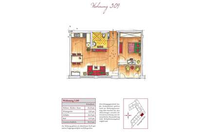 Wohnung zum Mieten in Dachau 1.010,00 € 59.33 m²