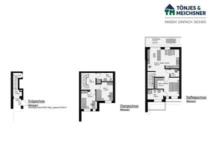 Exklusive 4 Zimmerwohnung auf zwei Ebenen - Bösel