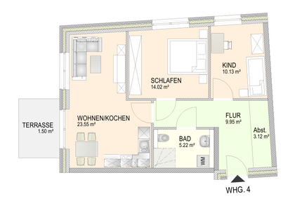 Wohnung zum Mieten in Ostrohe 945,00 € 67.49 m²