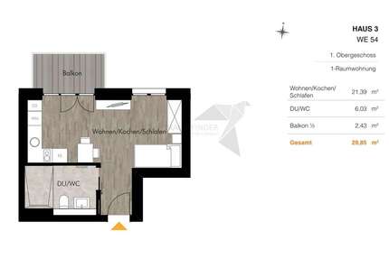 Wohnung zum Mieten in Chemnitz 403,00 € 29.85 m²