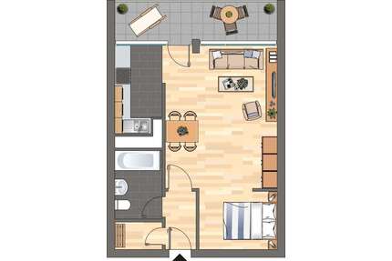 Wohnung zum Mieten in Neustadt an der Weinstraße 479,00 € 45.4 m²