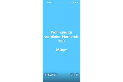 Massionetten Wohnung Kernsaniert in Bochum zu vermieten 150 qm