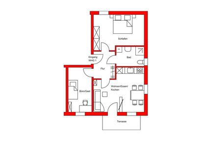 Neubauwohnung in Weiden - EG - 1.200,00&nbsp;EUR Kaltmiete, ca.&nbsp; 70,00&nbsp;m&sup2; in Weiden in der Oberpfalz (PLZ: 92637)