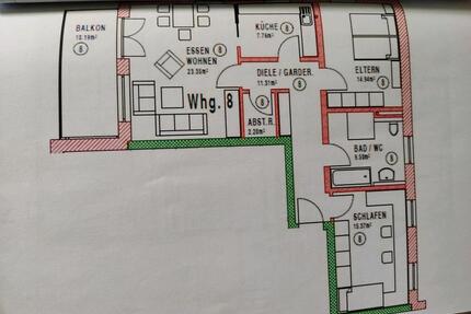 moderne 3-Zimmerwohnung mit Balkon - Taufkirchen (Vils)