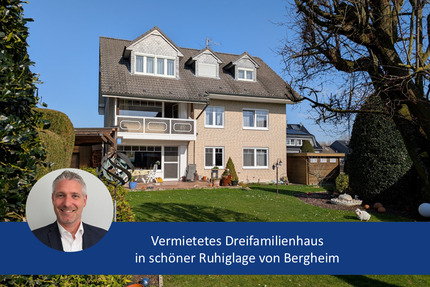 Vermietetes Dreifamilienhaus in ruhiger Nebenstraße von Bergheim