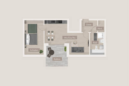 Wohnung zum Kaufen in Furth 302.180,00 € 52.1 m²