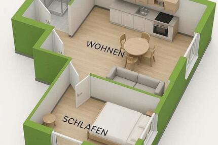 1A-Lage Dieburg Altstadt: Hochwertig sanierte 2-Zi-DG, Stellplatz