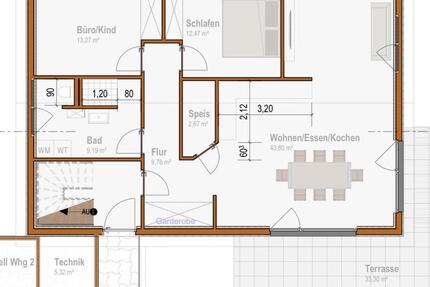 3-Zimmer EG Wohnung Erstbezug in Zweifamilienhaus in Mietingen