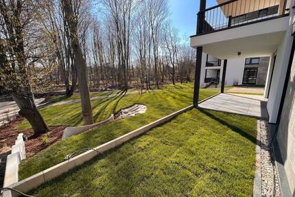 NEUBAU mit 5-Zimmern 70m² WOHNEN 2 x TERRASSEN BLICK in den AUENWALD KAMIN 2 x TG-SP ca. 7.000m² eingezäunter Gemeinschaftsgarten - Leipzig Leutzsch