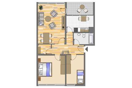 Wohnung zum Mieten in Gelsenkirchen 499,00 € 75.45 m²